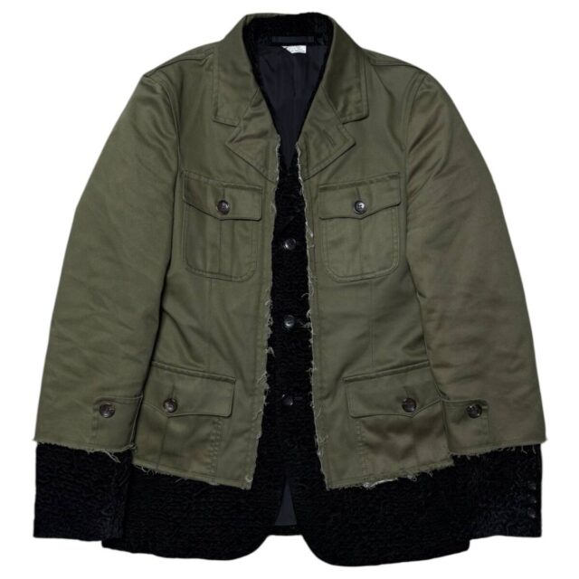 コムデギャルソンオムプリュス ミリタリーベロアジャケット 25AW
