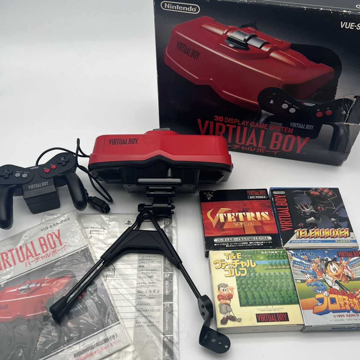 Nintendo バーチャルボーイ 本体 カセットまとめ売り