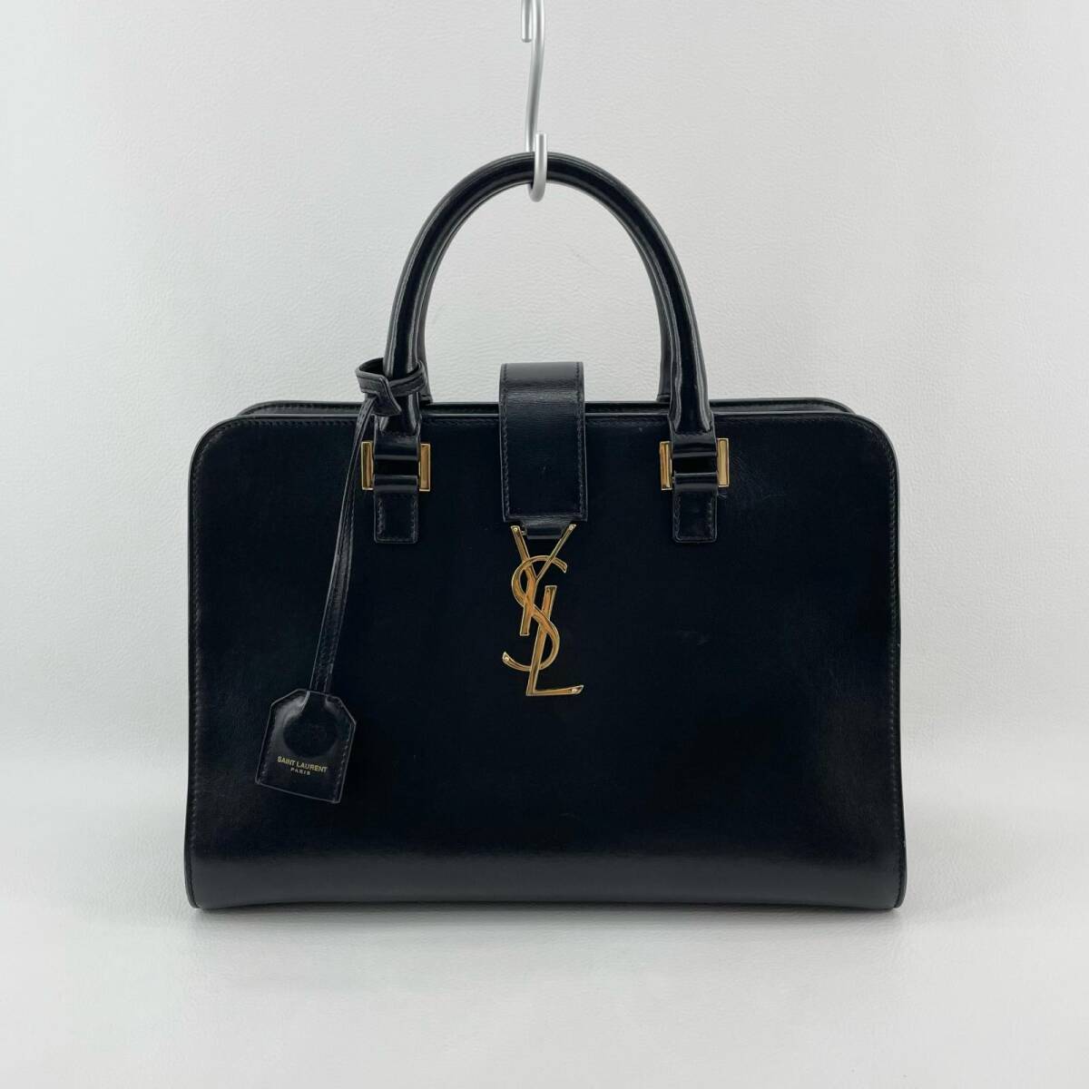 SAINT LAURENT PARIS ベイビーカバス ハンドバッグ ブラック