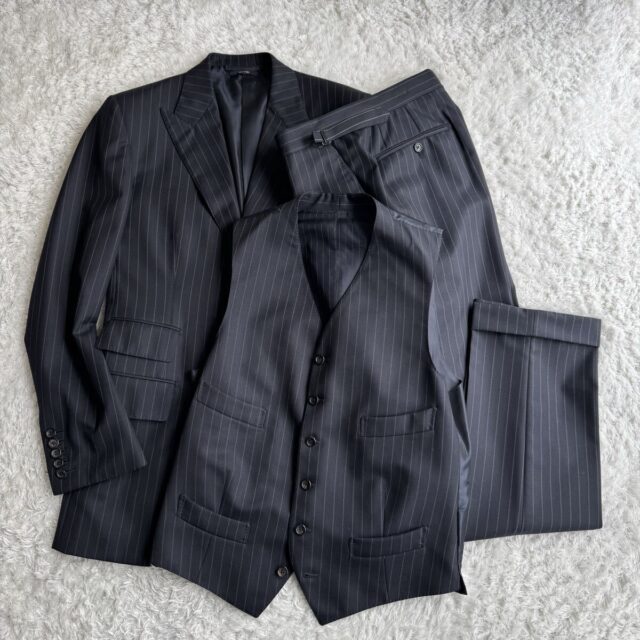 TOM FORD トムフォード 3ピース ウール スーツ サイズ48