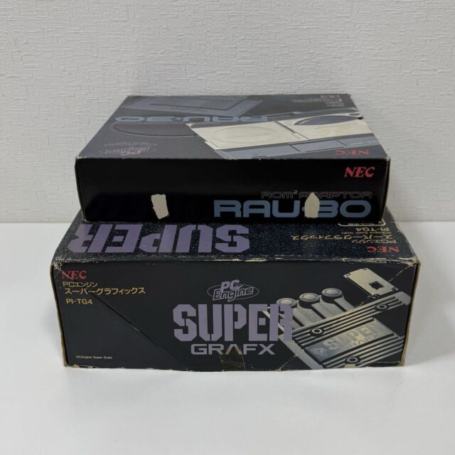 NEC PC Engine SUPER GRAFX PI-TG4 ROM2 ADAPTOR RAU-30 2点セット