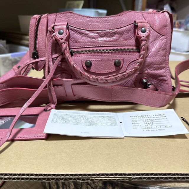 BALENCIAGA ザ シティ 2WAYバッグ ピンク