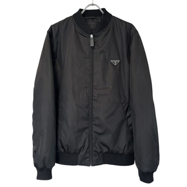 PRADA プラダ Re-Nylon ナイロンジャケット ボンバージャケット ブラック 52