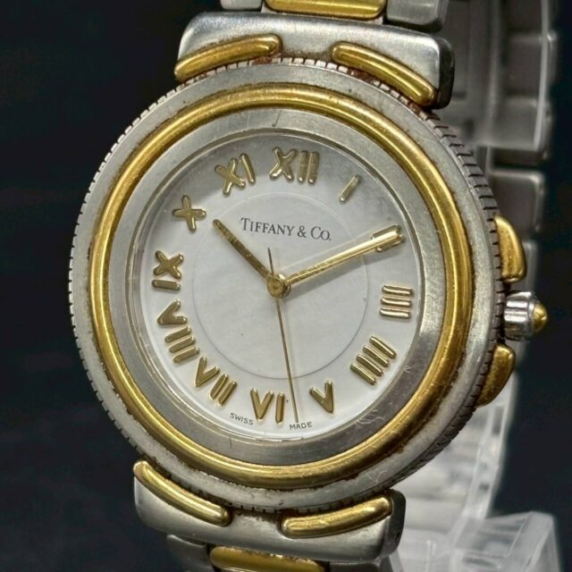 TIFFANY&Co. ティファニー M0822 インタリオ K18YG×SS メンズ腕時計