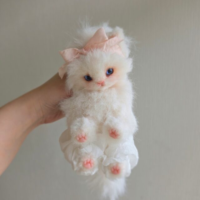 +miumoe+ BabyKittenDoll 長毛猫 アートドール