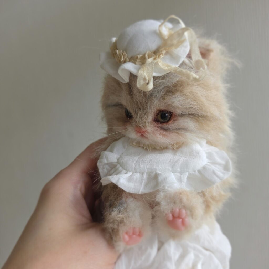 +miumoe+ BabyKittenDoll 長毛猫 子猫 アートドール