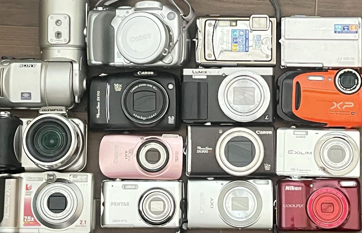 コンパクトデジタルカメラ 15点まとめ売り Canon LUMIX FUJIFILM CASIO等