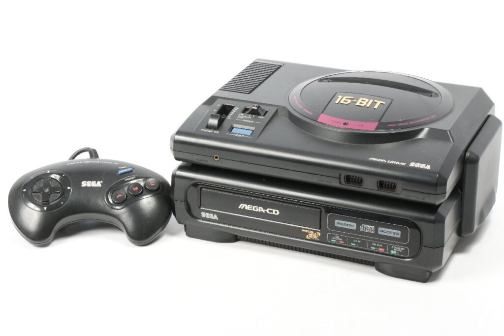 SEGA メガCD メガドライブ 本体2点セット バックアップRAMカートリッジ付き