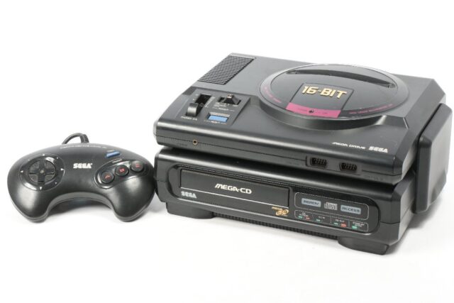 SEGA メガCD メガドライブ 本体2点セット バックアップRAMカートリッジ付き