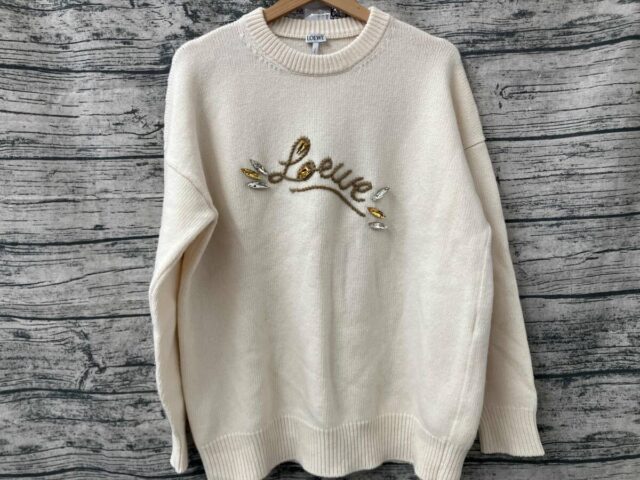 LOEWE ロエベ ニット ビジュー アイボリー Sサイズ