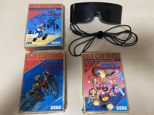 SEGA マーク3 ソフト3本+3Dグラスセット