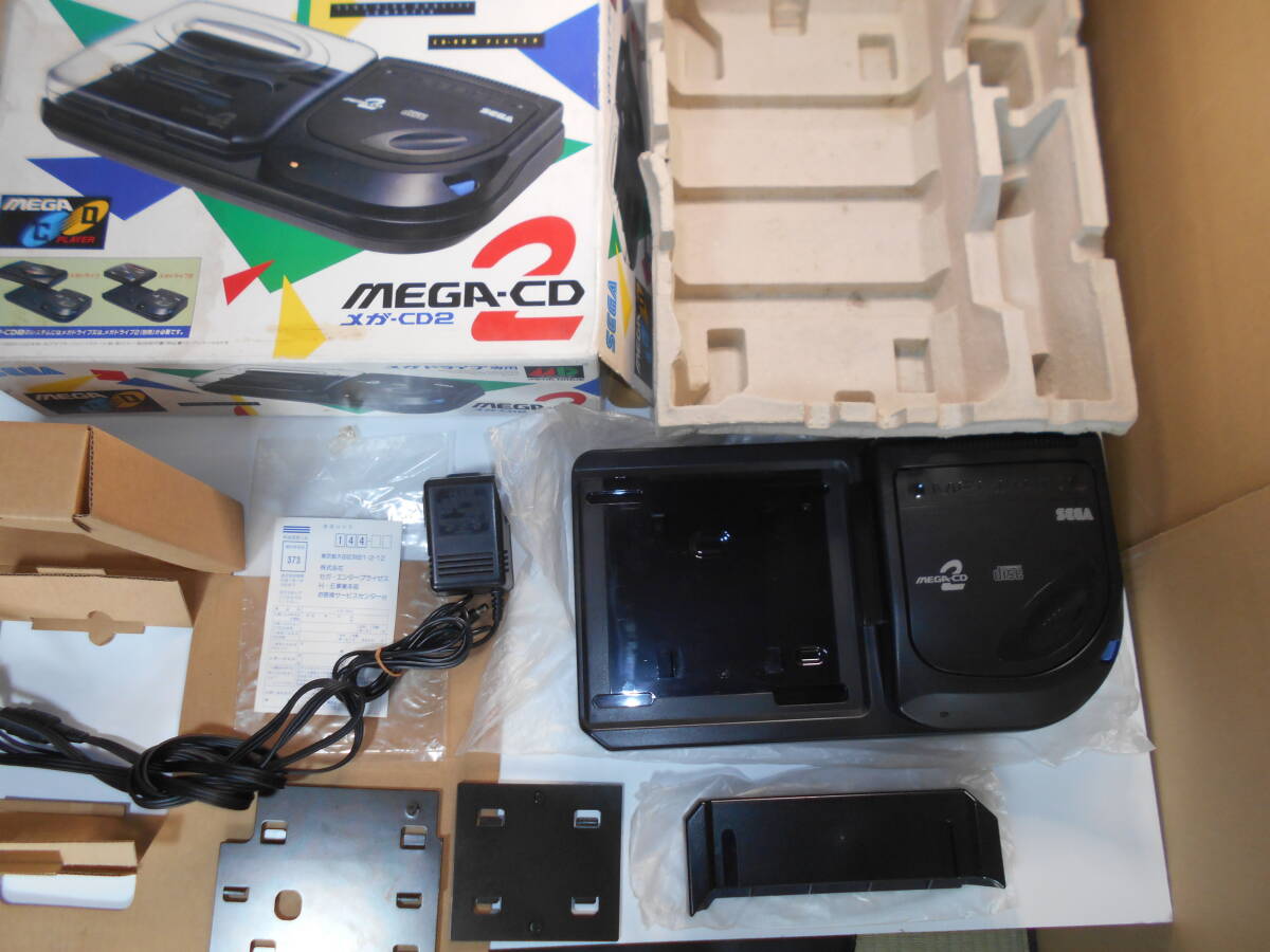 SEGA MEGA DRIVE メガCD2 本体 アダプター ケーブル付き