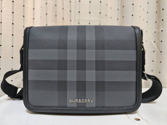 BURBERRY バーバリー スモール アルフレッドバッグ ショルダーバッグ チャコール
