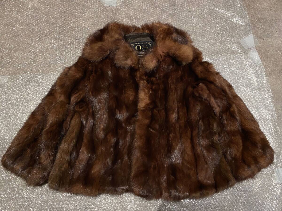 OS FUR ミンク MINK ブラウン 毛皮 ファー コート