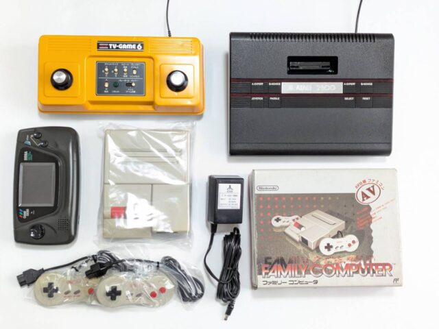 レトロゲーム機セット Nintendo ファミコン ATARI SEGA ゲームギア