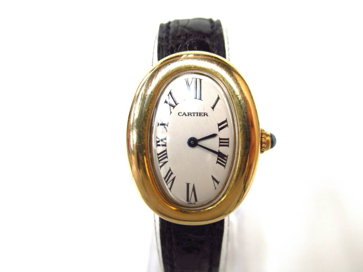 Cartier カルティエ ベニュワール 750 18K クォーツ腕時計