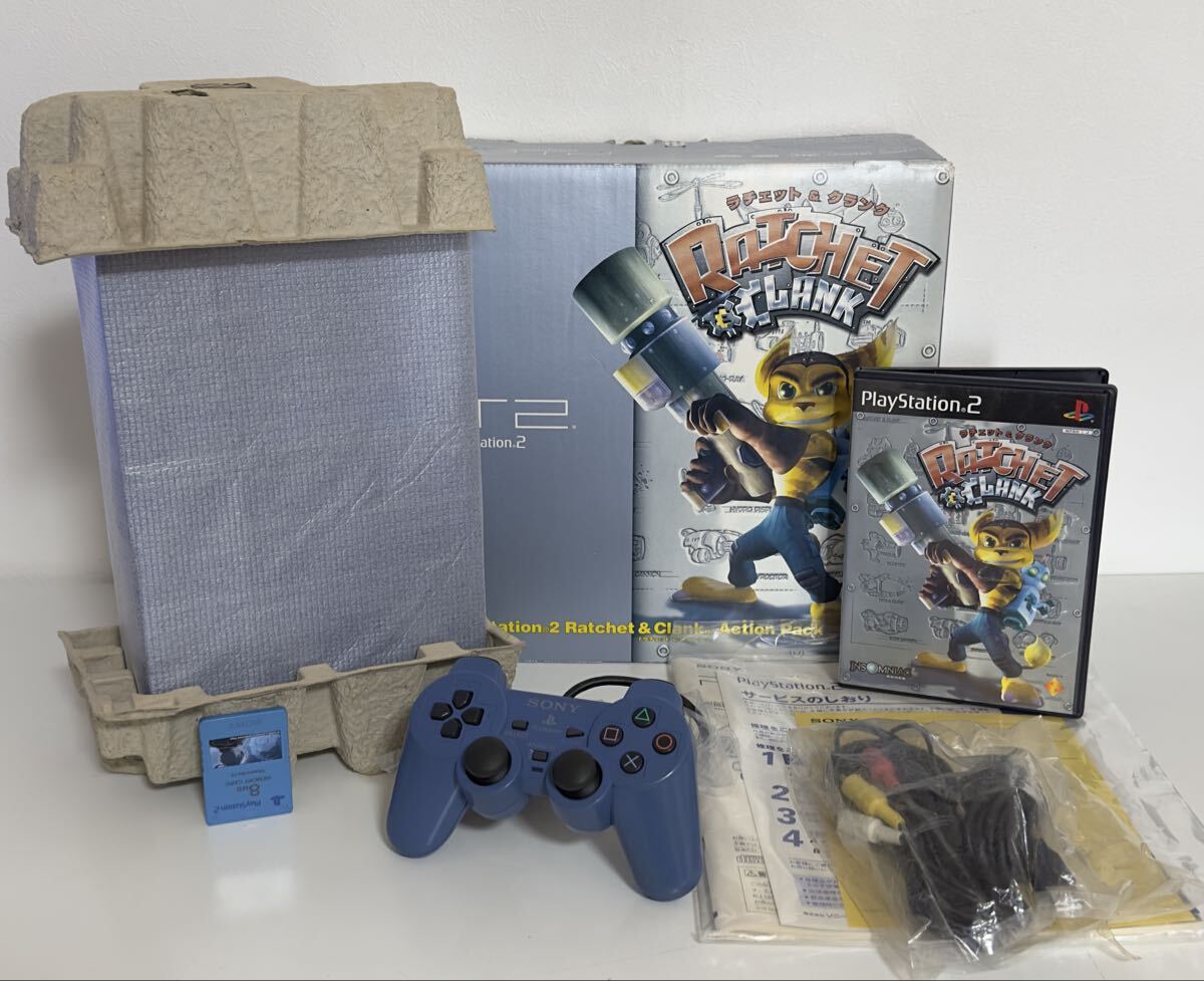 PlayStation 2 SCPH-39000TB トイズブルー ラチェット&クランク