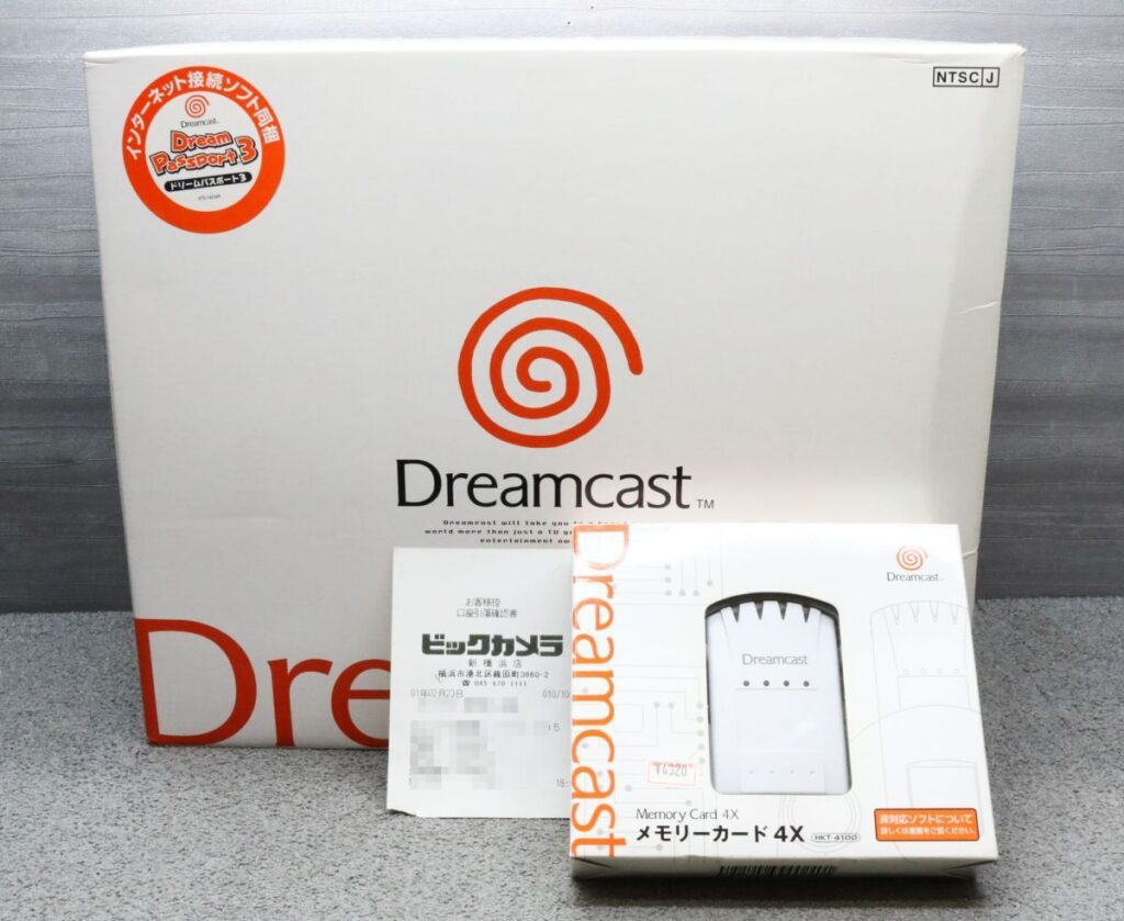 セガ ドリームキャスト 本体 HKT-3000 メモリーカード4X