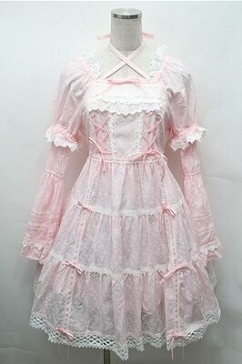 BABY THE STARS SHINE BRIGHT はわせドールワンピース&ヘッドドレスセット ピンク