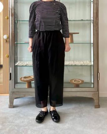TENNE HANDCRAFTED MODERN レイヤードパンツ ブラック