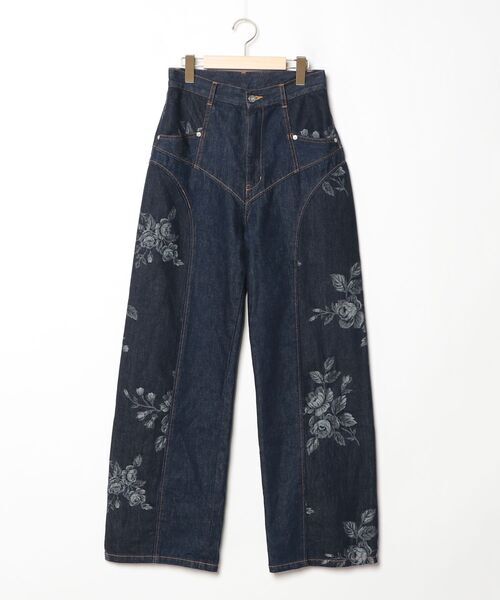 FETICO ワンポイントデニムパンツ サイズ2 ネイビー