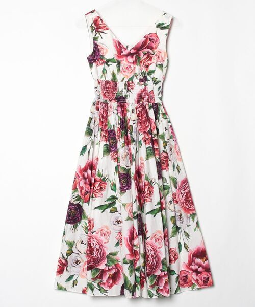 DOLCE&GABBANA ノースリーブワンピース 36 ホワイト