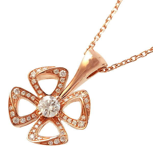 BVLGARI ブルガリ フィオレヴァーネックレス 750PG ピンクゴールド