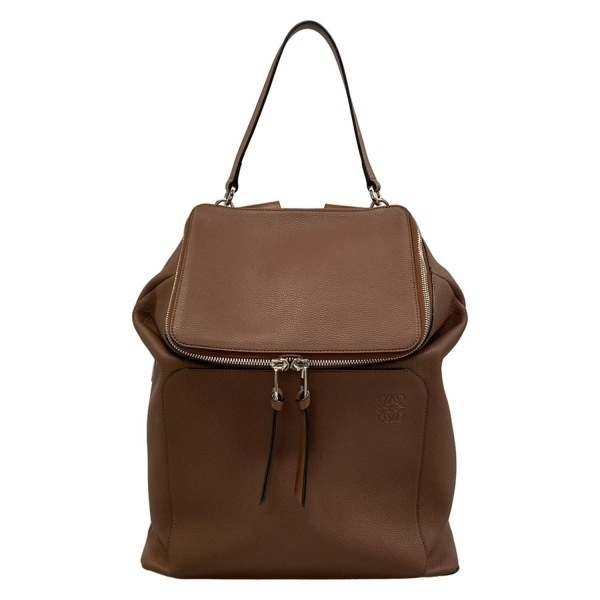 LOEWE ロエベ ゴヤ バックパック レザー ブラウン