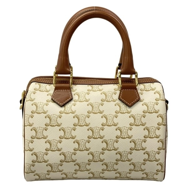CELINE セリーヌ スモール ボストン ハンドバッグ トリオンフキャンバス