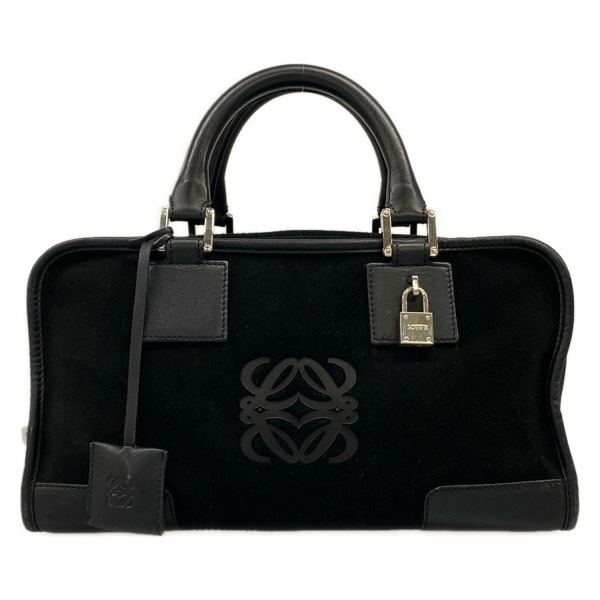 LOEWE ロエベ アマソナ28 ハンドバッグ レザー 黒