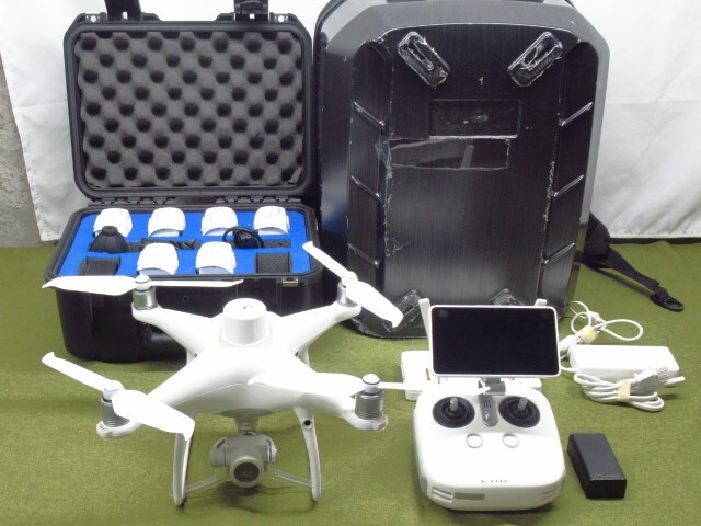 DJI PHANTOM 4 RTK WM334R ドローン 送信機 GL300N バッテリー7個付き