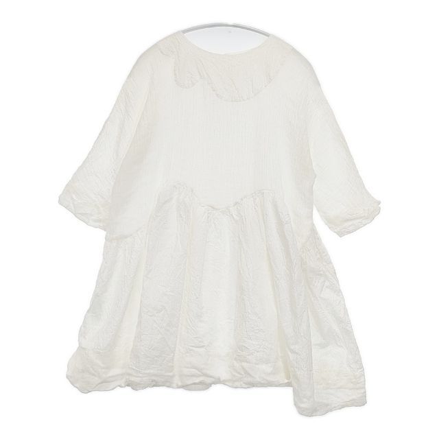 DANIELA GREGIS コットンリネン チュニックブラウス シワ加工