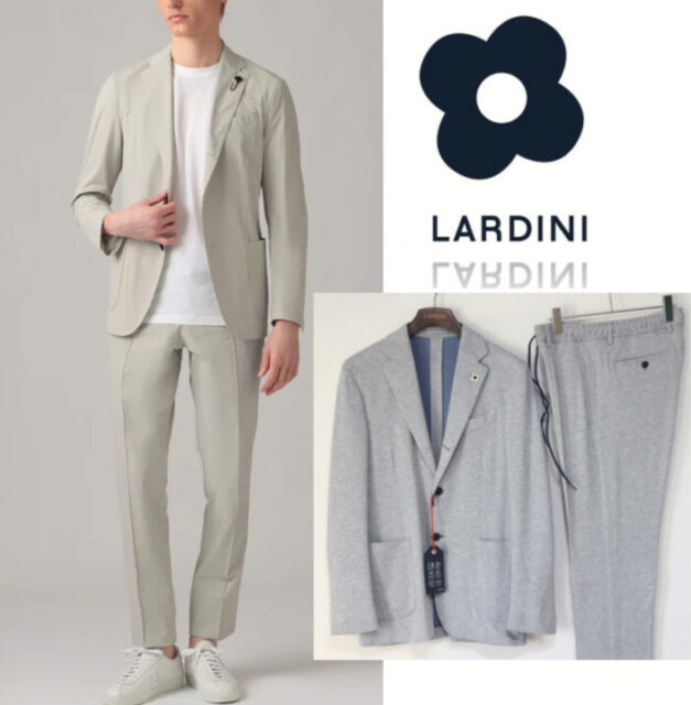 LARDINI ラルディーニ 綿カシミヤ混 3Bスーツ サイズ50