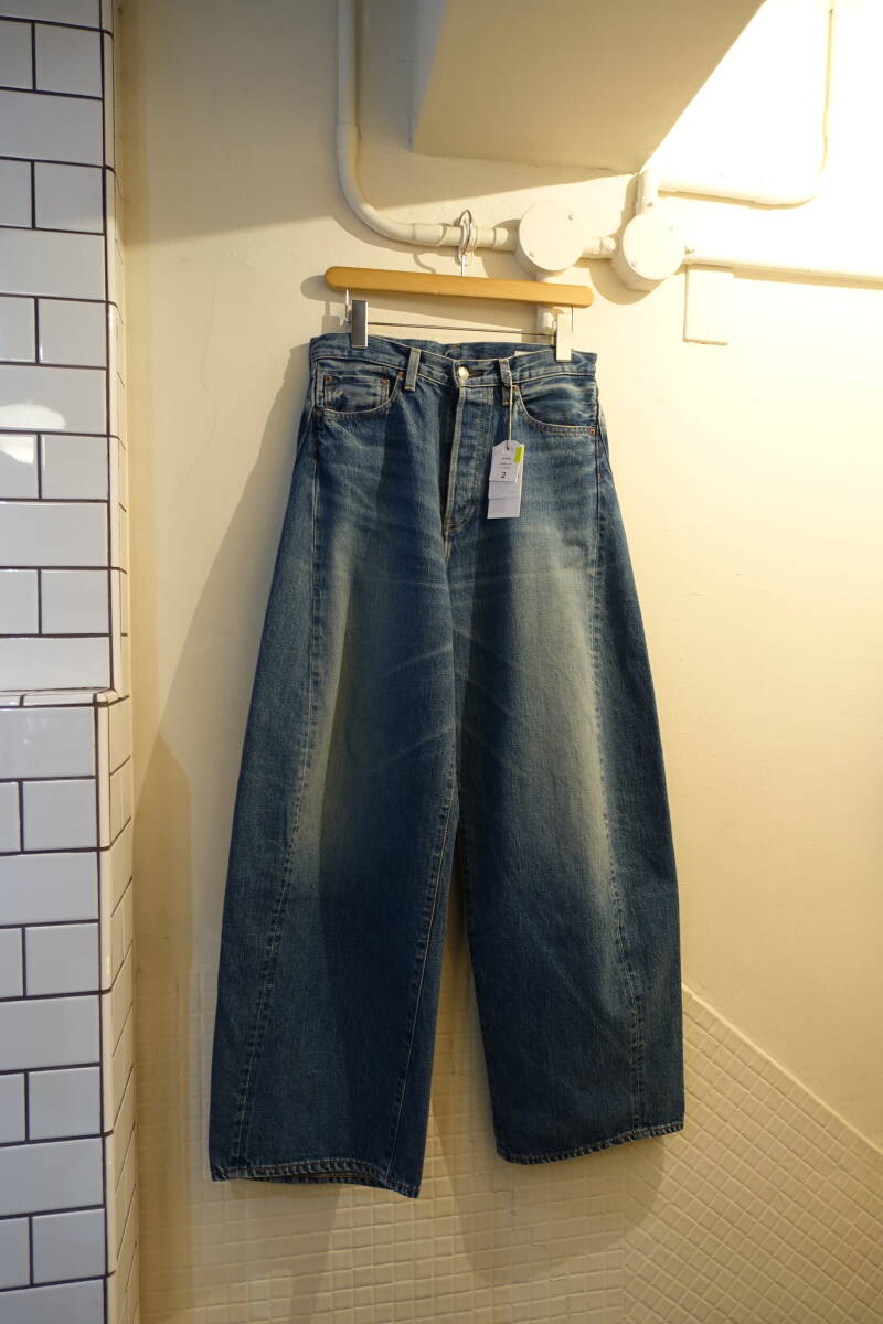 HYKE ハイク デニム ワイドパンツ BARREL LEG サイズ2