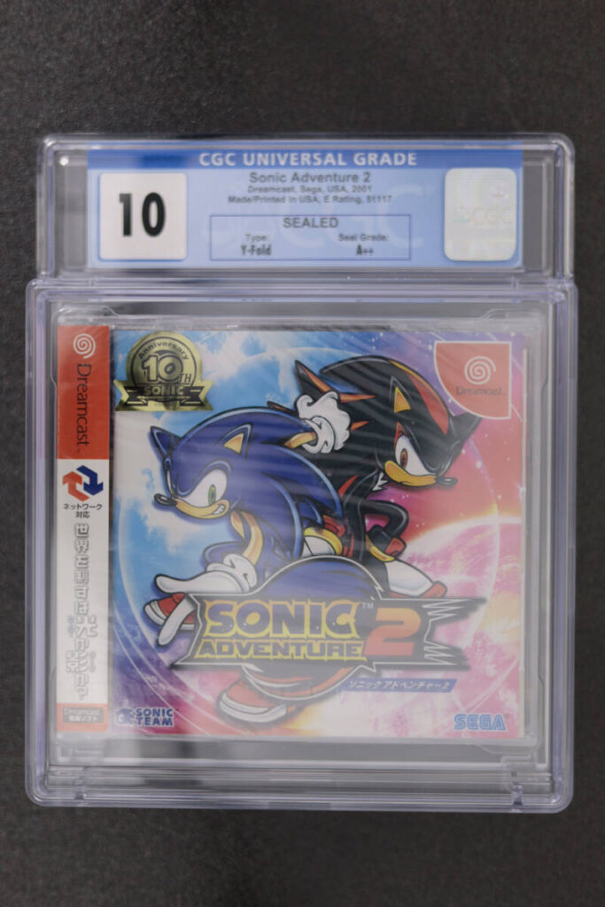 ソニックアドベンチャー2 CGC10 SEALED A++ ドリームキャスト