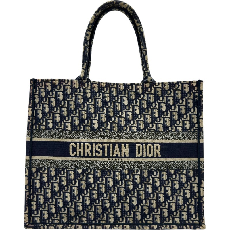 Christian Dior ブックトートラージ M1286 ネイビー トートバッグ