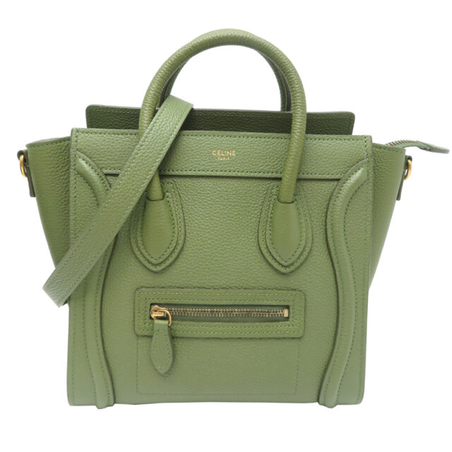 CELINE セリーヌ ラゲージ ナノ ハンドバッグ レザー