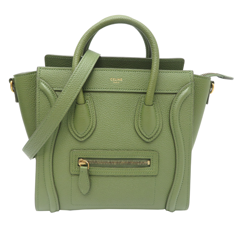 CELINE セリーヌ ラゲージ ナノ ハンドバッグ レザー