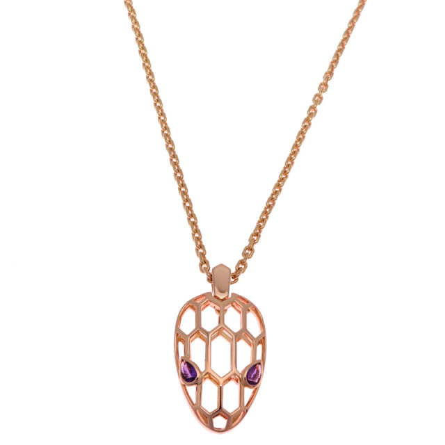 BVLGARI ブルガリ セルペンティ スモール ネックレス 750ピンクゴールド