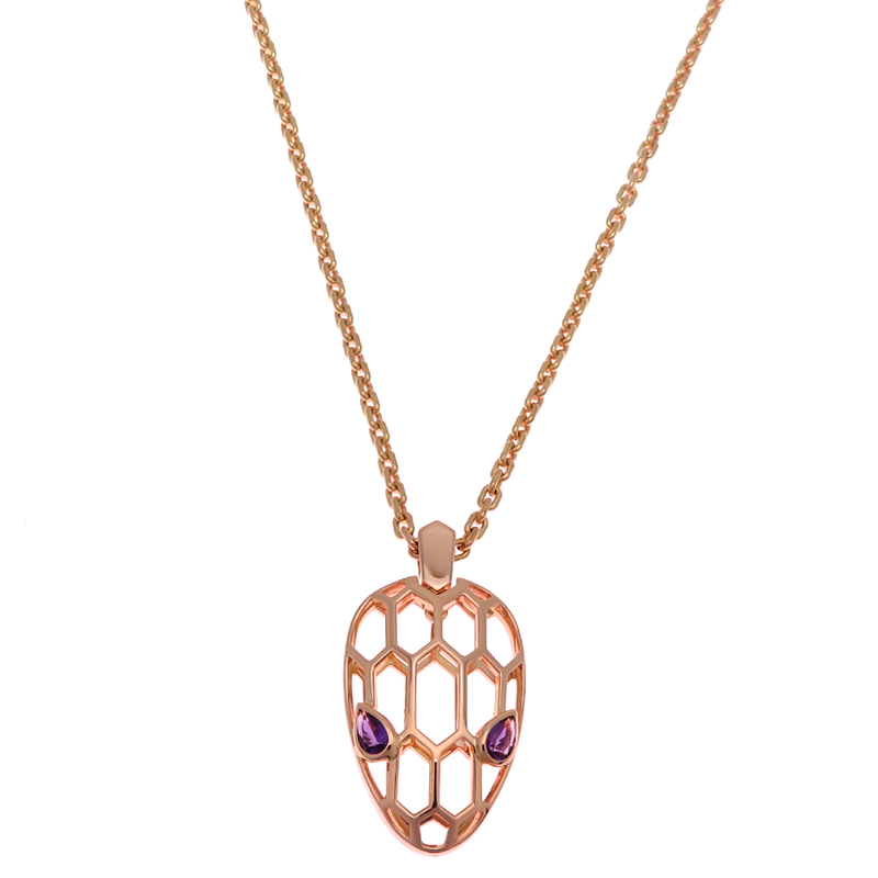 BVLGARI ブルガリ セルペンティ スモール ネックレス 750ピンクゴールド
