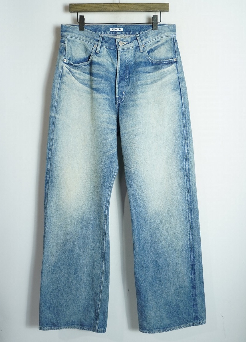 AURALEE オーラリー SELVEDGE FADED HEAVY DENIM デニムパンツ サイズ28