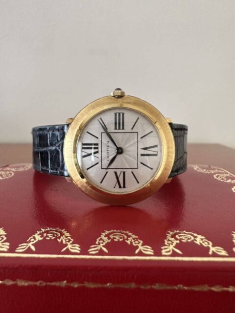 Cartier ディスコヴォランテ K18YG Dバックル 手巻 1970s