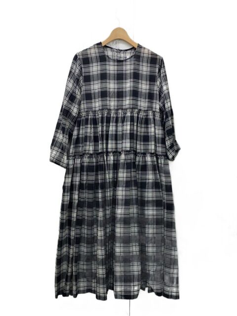 Tao COMME des GARCONS 長袖ワンピース S ウール チェック