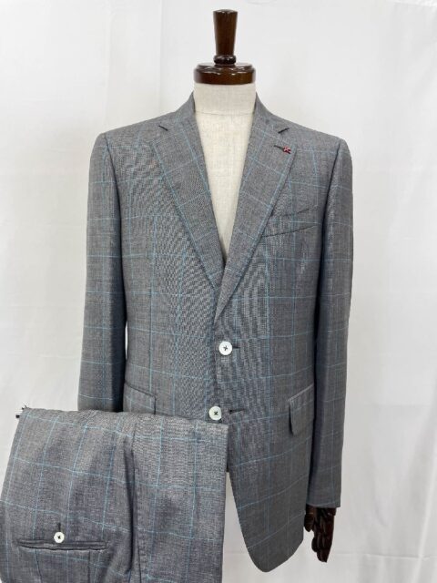 ISAIA イザイア シングル2ボタンスーツ メンズ 50/8R