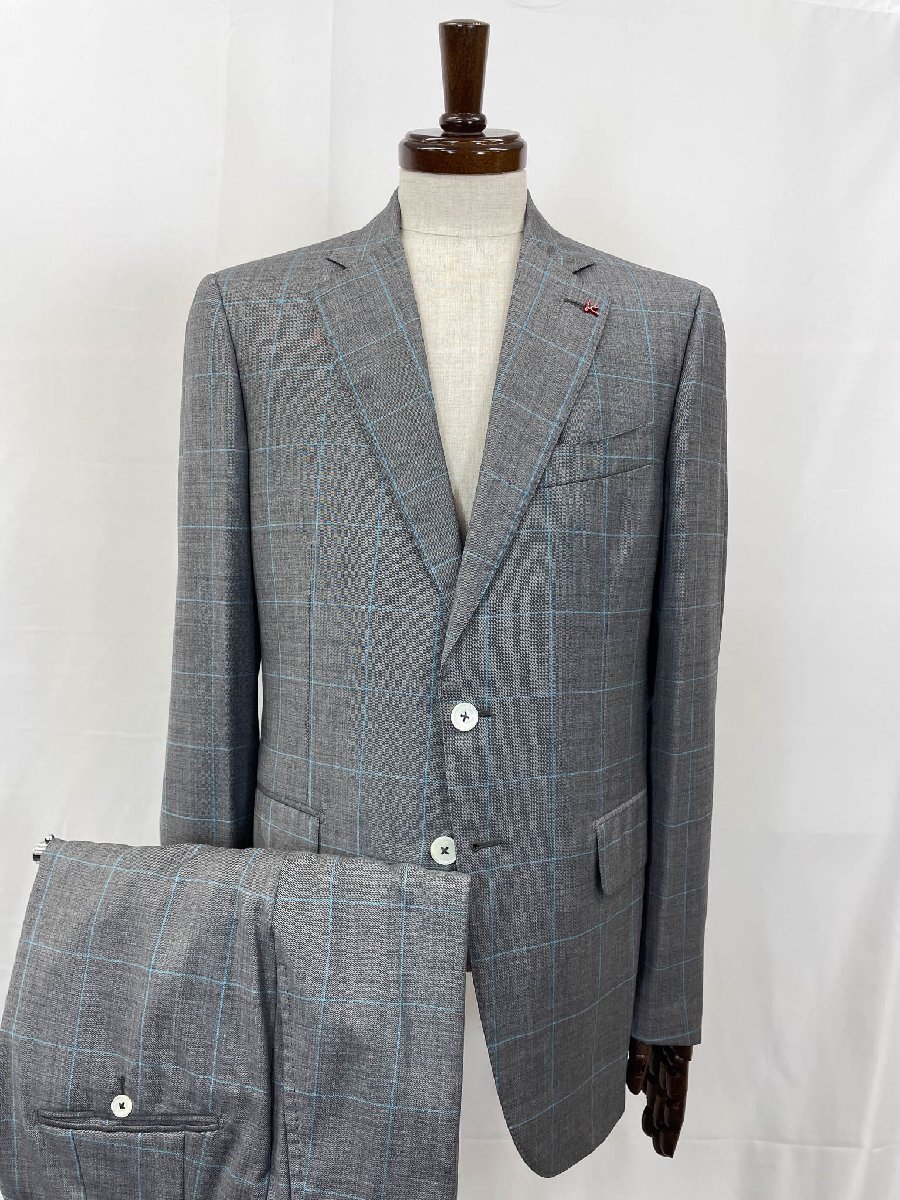 ISAIA イザイア シングル2ボタンスーツ メンズ 50/8R