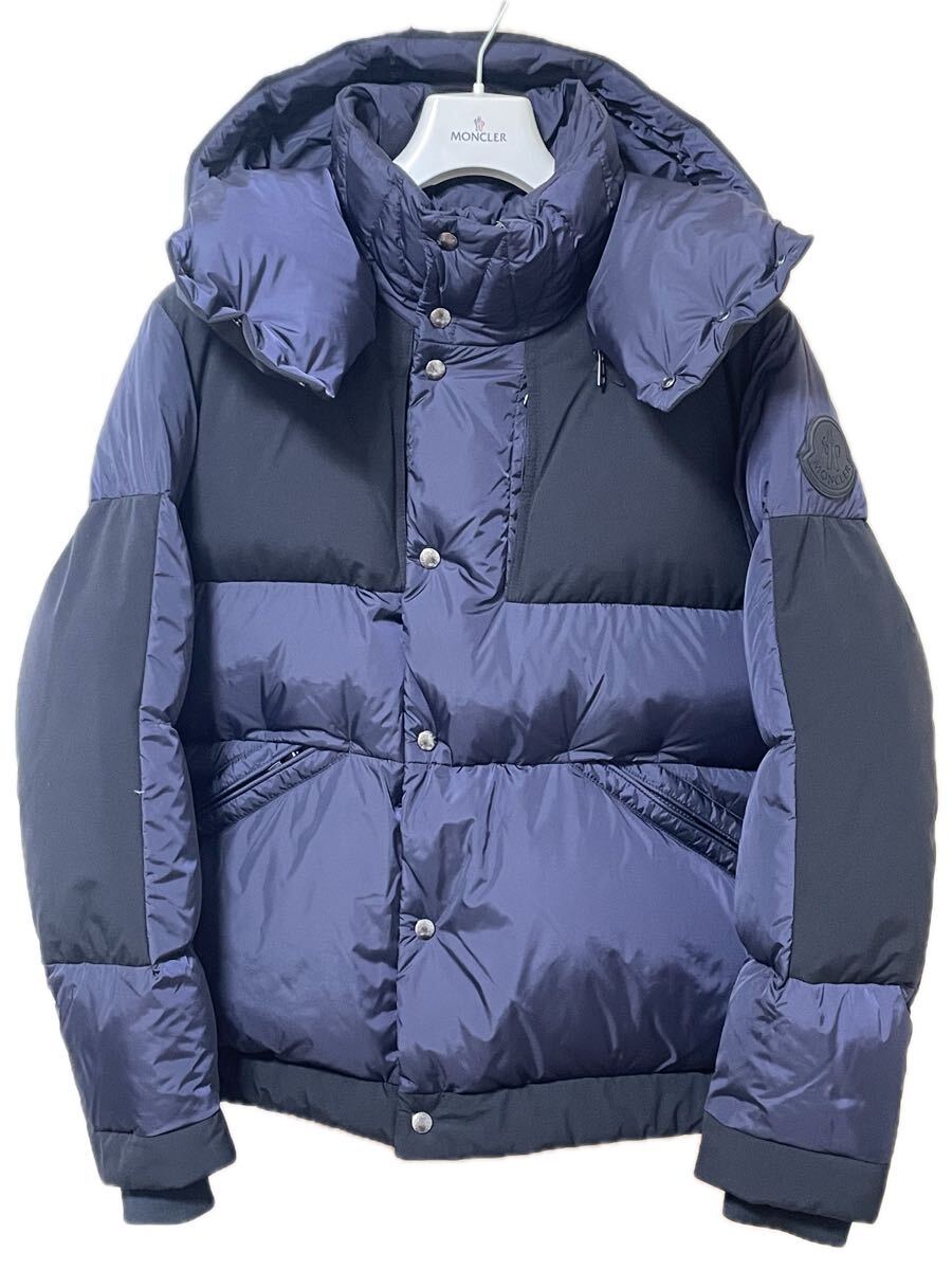 MONCLER JOFFE ダウンジャケット ネイビー×ブラック サイズ1
