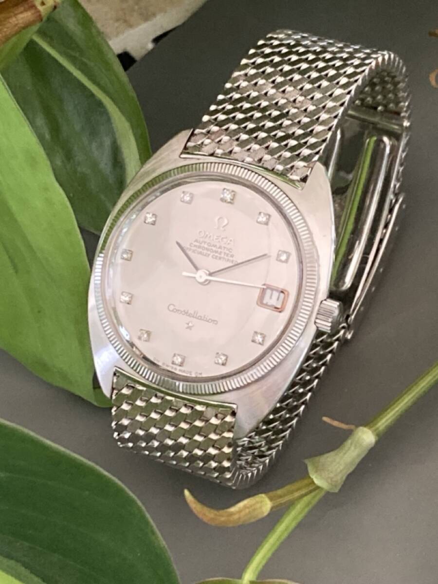OMEGA オメガ コンステレーション 18KWG 11Pダイヤ 自動巻き