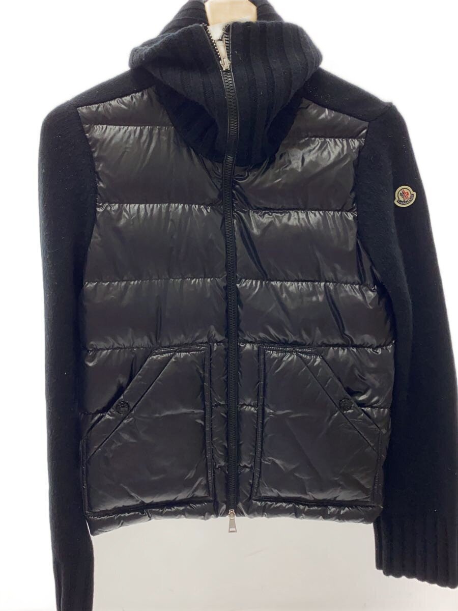 MONCLER カーディガン トリコット 袖ニット 切り替えダウン XS