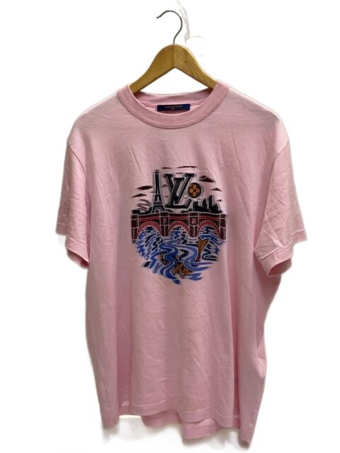LOUIS VUITTON グラフィック Tシャツ L コットン ピンク