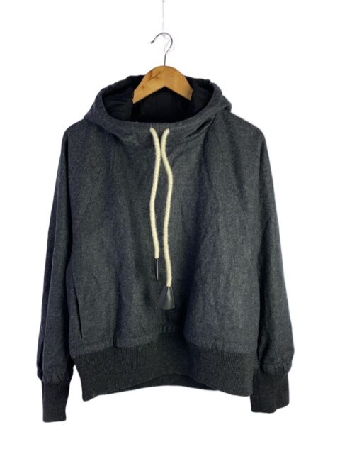 JIL SANDER パーカー グレー ウール 36